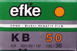 Efke KB50 film packaging