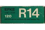 Efke R14 ISO 20 film packaging