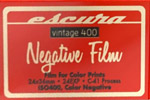 Kodak Escura Vintage Negative Color film ISO 400 film packaging