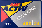 Euro Activ Color ISO 400 film packaging