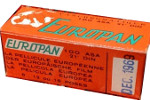 Europan 100 Panchromatique "La pellicule européenne" film packaging