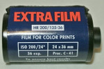 Agfa Extrafilm Color HR200 film packaging