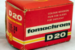 Foma Fomachrom D20 (ASA 80) film packaging