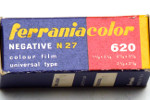 Ferrania Ferraniacolor Negativa N-27 – 40 ASA N27 negative film packaging