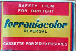 Ferrania Ferraniacolor Reversal (international version) film packaging