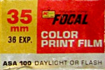 Osco Color Print ISO 100 film packaging