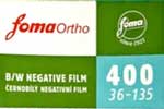Foma Ortho 400 135 film packaging