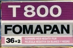 Foma Fomapan T800 B&W film packaging