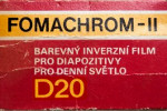 Foma Fomachrom II D20 film packaging