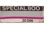 Foma Fomapan Special 800 B&W film packaging