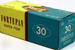 Forte Fortepan Super 30 (yellow cyan box) 80 ASA film packaging
