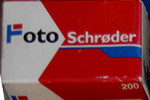 Foto Schrøder ISO 200 film packaging
