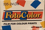 Fotocolor – Film for color print ISO 100 film packaging