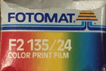 Fotomat Color Print F2 135 ISO 200 film packaging