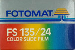 Fotomat Color Slide FS 135 ISO 100 film packaging
