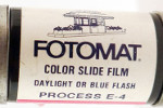 Fotomat Color Slide E-4 film packaging
