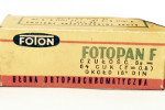 Foton Fotopan F – 18 DIN (Yellow & Red box) film packaging