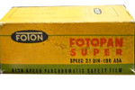 Foton Fotopan Super film packaging