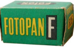 Foton Fotopan F – 18 DIN (Green box) film packaging