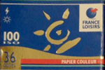 France loisirs 100 iso Papier Couleur (blue & gold box) film packaging