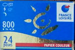 France loisirs 800 iso Papier Couleur (blue & gold box) film packaging