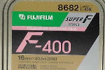 Fujifilm Super F-Series F-400T 8582 / 8682 Negative Film film packaging