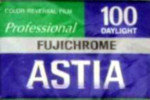 Fujifilm FUJICHROME ASTIA 100 Professional RAP film packaging