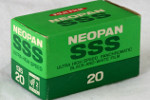 Fujifilm Neopan SSS – 200 ISO - film packaging