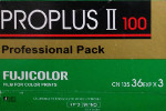 Fujifilm Fujicolor ProPlus II 100 film packaging