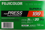 Fujifilm Fujicolor Superia Press 100 film packaging