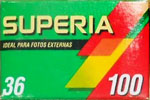 Fujifilm Superia Quality 100 film packaging