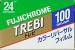 Fujifilm FUJICHROME TREBI 100 film packaging