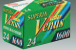 Fujifilm FUJICOLOR SUPERIA VENUS 1600 film packaging