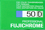 Fujifilm FUJI FUJICHROME 50D RFP (3d version) Daylight film packaging