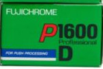 Fujifilm Fujichrome 1600 Professional D "New Improved" film packaging
