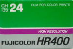 Fujifilm Fujicolor HR400 (Gen 2?) film packaging