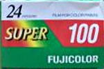 Fujifilm FUJICOLOR SUPER 100 SP100 film packaging