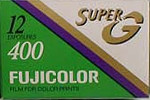Fujifilm Fujicolor Super G 400 Gen 2 Japan SG400 film packaging