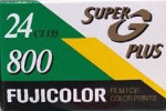 Fujifilm FUJICOLOR SUPER G PLUS 800 SG+ SG800+ SG800plus film packaging