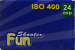 Fun Shooter Snap Shots 35mm Color Film ISO 400 film packaging