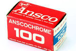 Ansco / GAF Anscochrome D100 film packaging