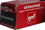 Ansco GAF Versapan Negative 80 ASA film packaging