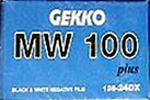 Rollei Maco Gekko MW100 Plus film packaging