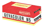 Gevaert Gevacolor N5 Negative– Gevacolor 26 – ISO 25 film packaging