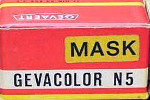 Gevaert Gevacolor N5 Mask Negative film packaging