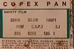 Gevaert Copex Pan film packaging