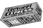 Gevaert Express Super Ortho film packaging