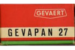 Gevaert Gevapan 27 ASA 40 film packaging