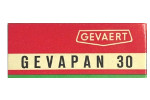 Gevaert Gevapan 30 ASA 64 film packaging
