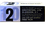 Gratispool B&W New Improved Pan Film Base film packaging